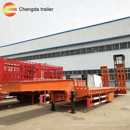 New Standard Low Bed Semi Trailer Made in China for Sale